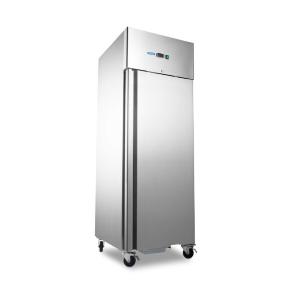 Hűtőszekrény 600L – 3 x 2/1 GN állítható polc – kerekekkel – Maxima 09400000