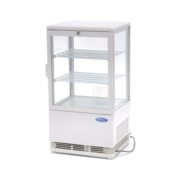 Hűtőtt vitrin 43cm – 58L – fehér – Maxima 09400800