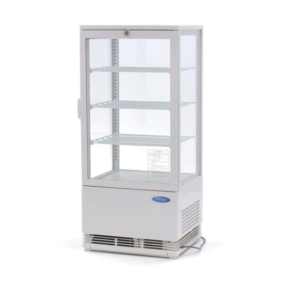 Hűtőtt vitrin 43cm – 78L – fehér – Maxima 09400805