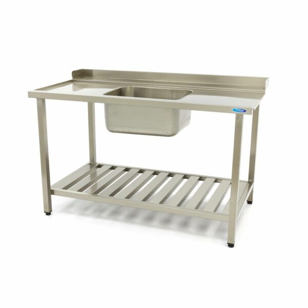 Mosogatógépasztal mosogatóval és hátulütővel – 120 x 75cm – balra – Maxima 09201034