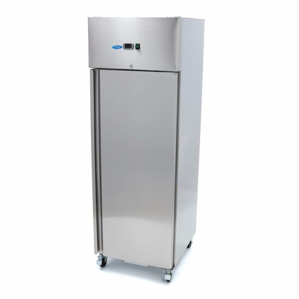 Hűtőszekrény 400L – 3 állítható polc – 53 x 55cm – 1/1 GN – kerekekkel – Maxima 09400130